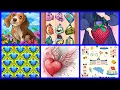 Hey Color Online Game Coloring Pictures Collection Puppy Heart Paint by Number