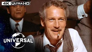the sting paul newman cons a con man in a high stakes poker game in 4k hdr