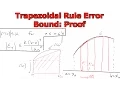 Approximate Integration Trapezoidal Rule Error Bound Proof