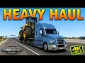 Pulling the JCB Wheel Loader from Rolla Missouri to Iowa City IA in American Truck Simulator on PC