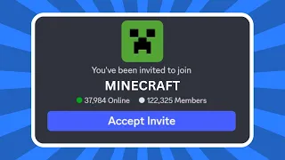 How to Join MINECRAFT Discord Server QUICK EASY