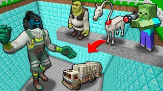 ÖLÜRSEN KORKUNÇ ÇÖPÇÜ ÇUKURUNA DÜŞERSİN! - Minecraft