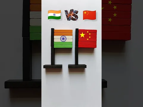 ๐ฎ๐ณ vs ๐จ๐ณ, Flag Art, Jana Gana Mana โค๏ธ #shorts #art #viral #flag #india