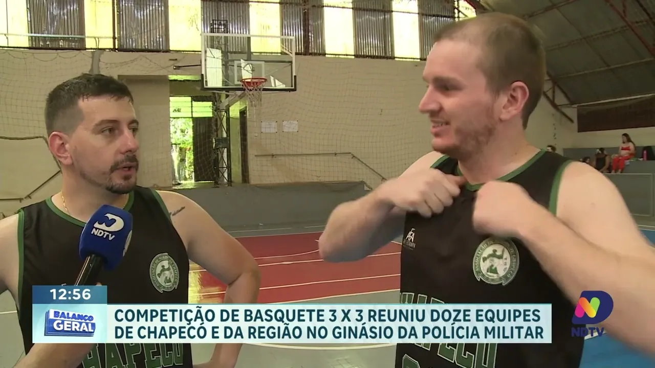 Chapecó Sedia Campeonato de Basquete 3x3 no Ginásio da Polícia Militar