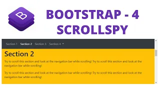 bootstrap scrollspy in Hindi Bootstrap 4 Tutorial for beginners in Hindi - 19