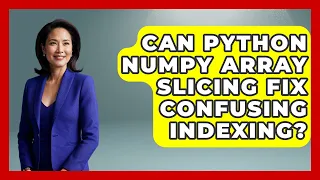 Can Python NumPy Array Slicing Fix Confusing Indexing - Python Code School