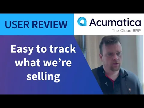 Thumbnail for ECR Software's Purchasing Manager on Their Experience | Acumatica Review