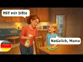 Lagu 30 minuten aan eenvoudige Duitse dialogen voor beginners | Mijn familie (A1-A2 niveau)