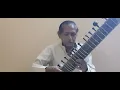 Raag Miya ki todi alap on sitar