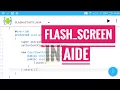 Flash screen in AIDE Android project