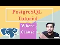 PostgreSQL Tutorial In Hindi Where Clause