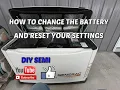 How to change the battery and reset your settings in a Generac standby generator