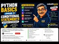Python Conditional Statements in Hindi Episode 3 if elif else Logical Operators