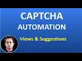 Why it is suggested not to Automate CAPTCHA Selenium link - Check Notes