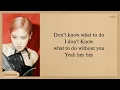 BLACKPINK Don't Know What To Do Easy Lyrics