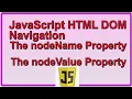 The nodeName Property JavaScript The nodeValue Property