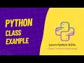 05 Python Class Example OOPs Concepts in Python