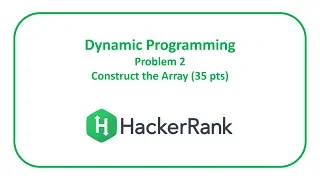 HackerRank Dynamic Programming 2 - Count the Array 35 pts