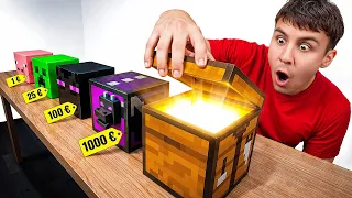 1€ VS 1000€ Minecraft Mystery Box!