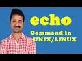 echo command unix linux with options examples shell scripting programming
