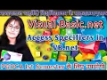 VB Net AccessSpecifier ACCESS SPECIFIERS - PUBLIC PRIVATE PROTECTED INTERNAL PGDCA