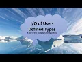 Of User Defined Types A Tour of C Containers and Algorithms