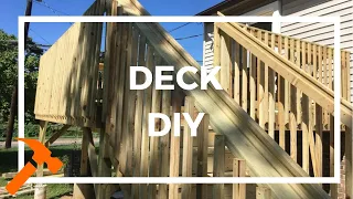 Menards Deck Kit How To Trim A Deck Handrail In Place Installing Deck Balusters