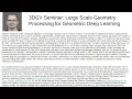 3DGV Seminar Daniele Panozzo - Large Scale Geometry Processing for Geometric Deep Learning