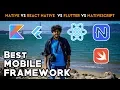 Flutter vs React Native vs Kotlin vs Nativescript - Best Mobile Framework