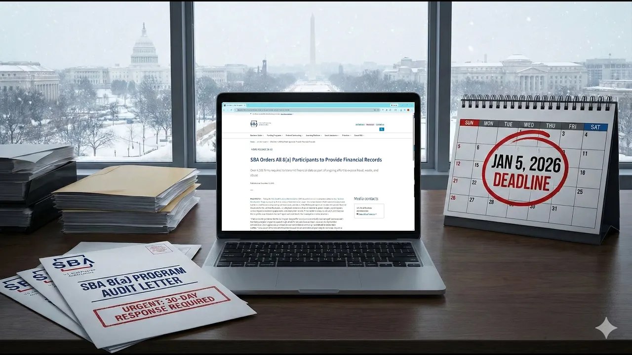 What SBA is probably looking for in the 8(a) audit