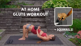 15 MIN No Repeat GLUTE WORKOUT | Follow Along (with squirrels) 🐿️