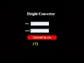 Creating Height Converter Using HTML CSS And JAVASCRIPT Code Day 51 Of 100 Days Project