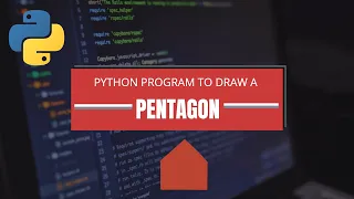 Draw a Pentagon through turtle module python program to draw a Pentagon turtle module