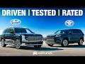 Hybrid 3-Row SUV Battle Hyundai Palisade vs Toyota Grand Highlander
