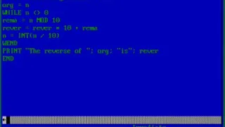 How to reverse a number in qbasic using sub or function or directly