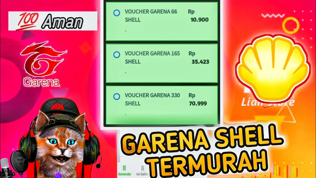 TERMURAH ❗ 2 TEMPAT & CARA MEMBELI GARENA SHELL MURAH 2020