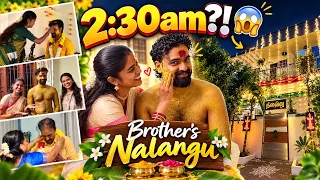 We Didn’t Sleep All Night for Thambi's Wedding Ritual! 😭🌧️ | Pandha Kal & Nalangu Vlog