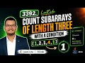 3392 Count Subarrays of Length Three With a Condition Java Leetcode Hindi