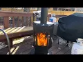 New Product Costco FLAMEPRO wood pellet patio heater initial impressions