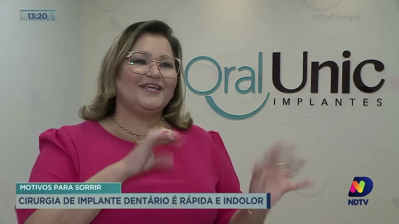 Clínica realiza cirurgia de impante dentário de forma rápida e indolor na Grande Florianópolis