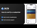 How to verify a credential in JNCTN How-to