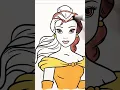BEAUTY AND THE BEAST Coloring Page BELLE