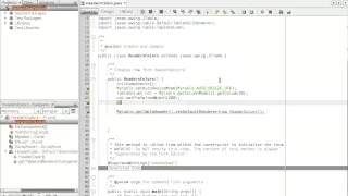 Tuto How to set column width in JTable java programming on netbeans IDE