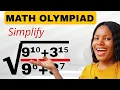 Math Olympiad Algebra simplification calculator is not allowed