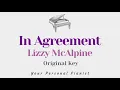 In Agreement - Lizzy McAlpine (Piano Karaoke) - Instrumental Cover with Lyrics
