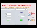 Part 4 Java Login and Register Form Step by Step Tutorial Using NetBeans And MySQL Database