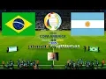 PES 2020 | Final Copa America 2020 | Brazil vs Argentina Full Match HD | L.MESSI VS NEYMAR JR.