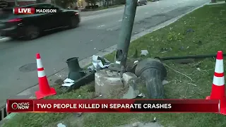 Two fatal crashes happen on same Madison street within hours of each other
