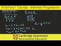 Everything you need to know about Arithmetic Progressions CIE A Level Maths 9709