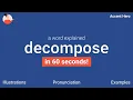 DECOMPOSE - Meaning and Pronunciation